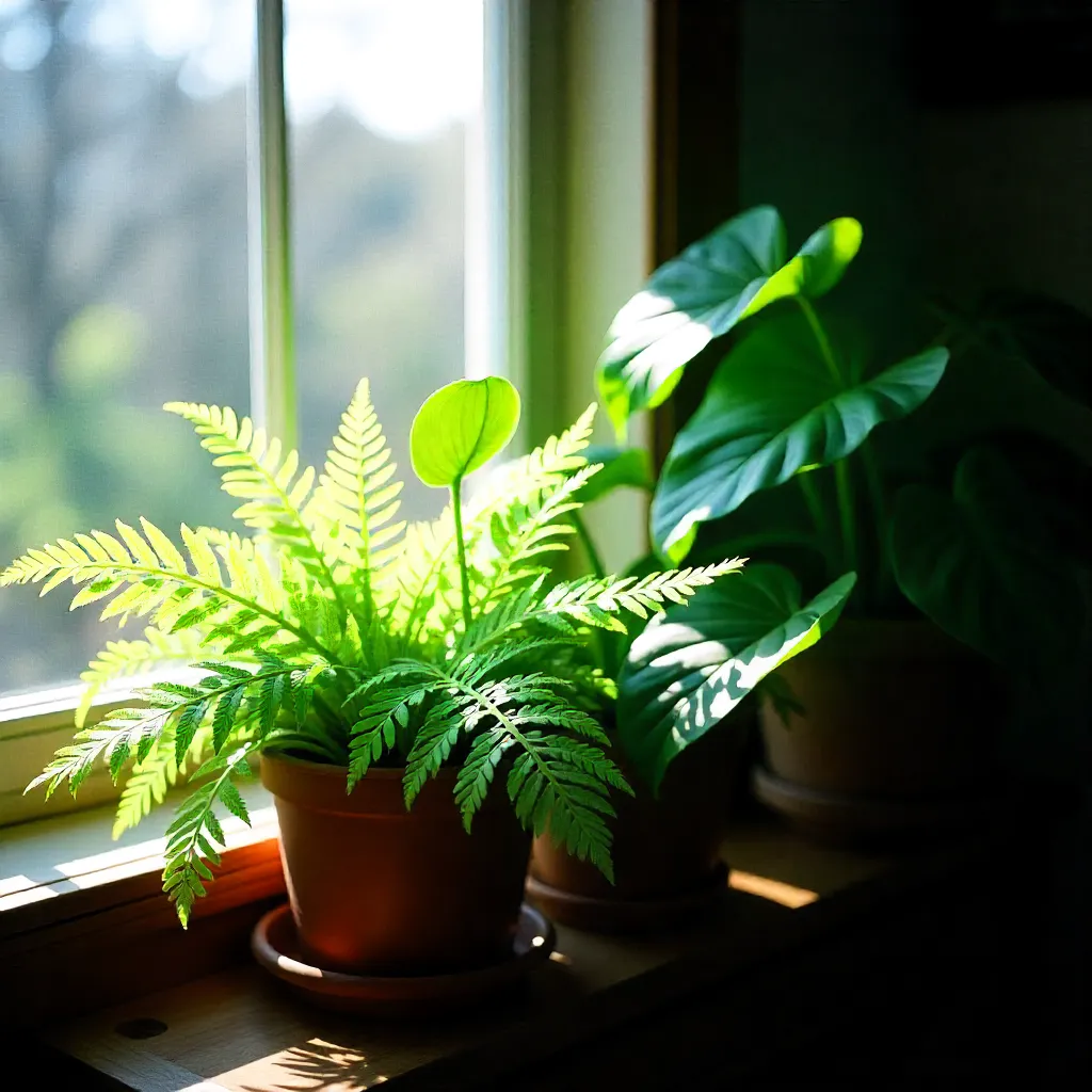 Plant transpiration process visualization